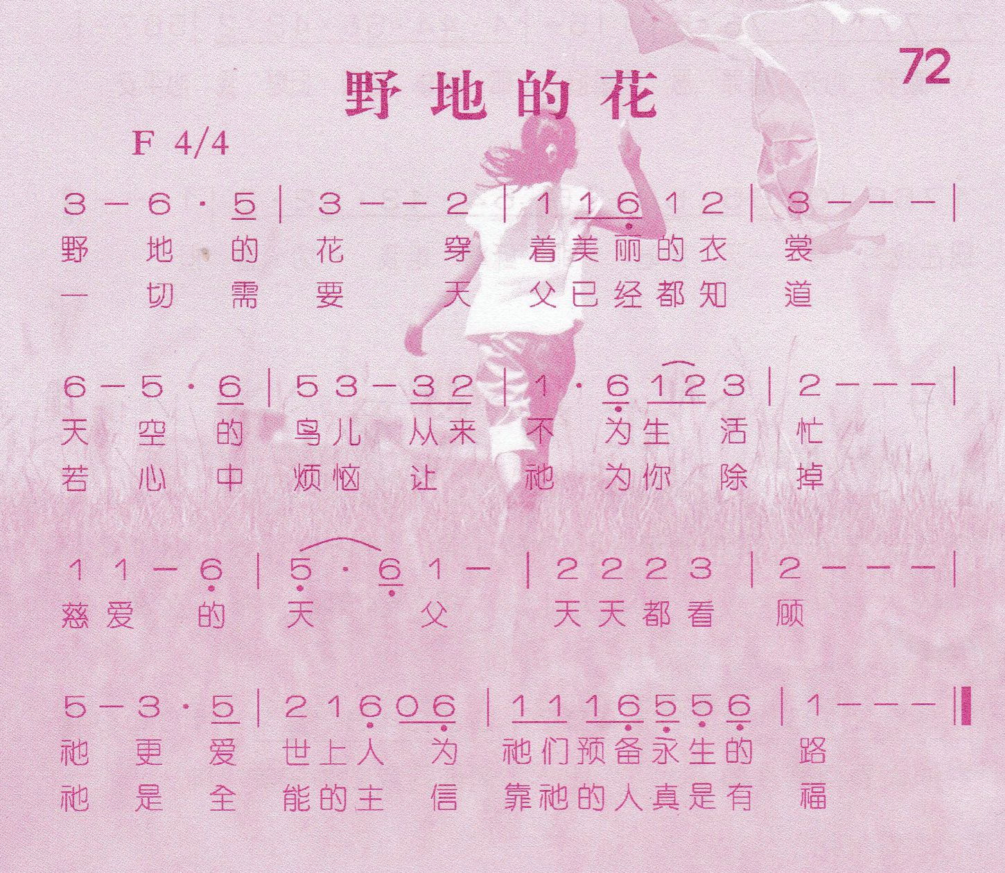 《第72首 -野地的花  》