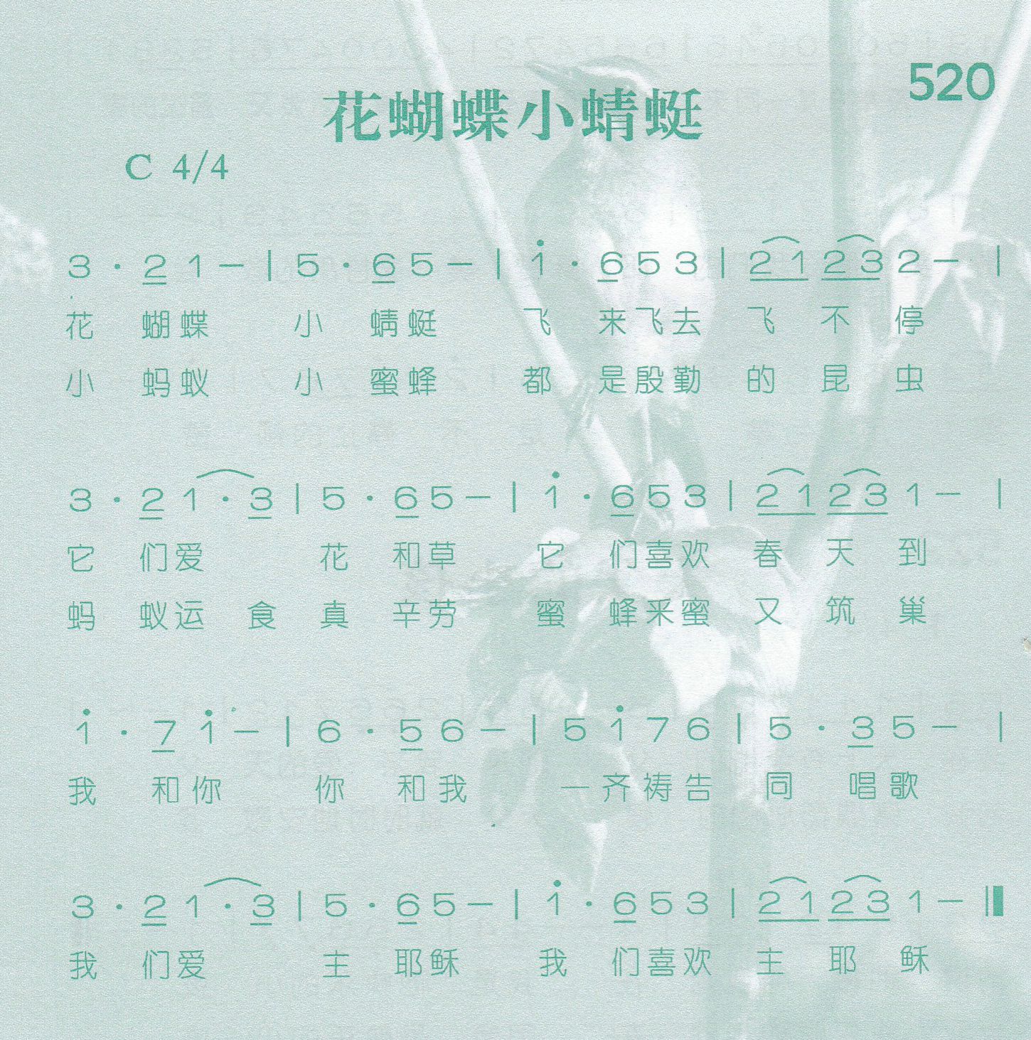 《花蝴蝶小蜻蜓》