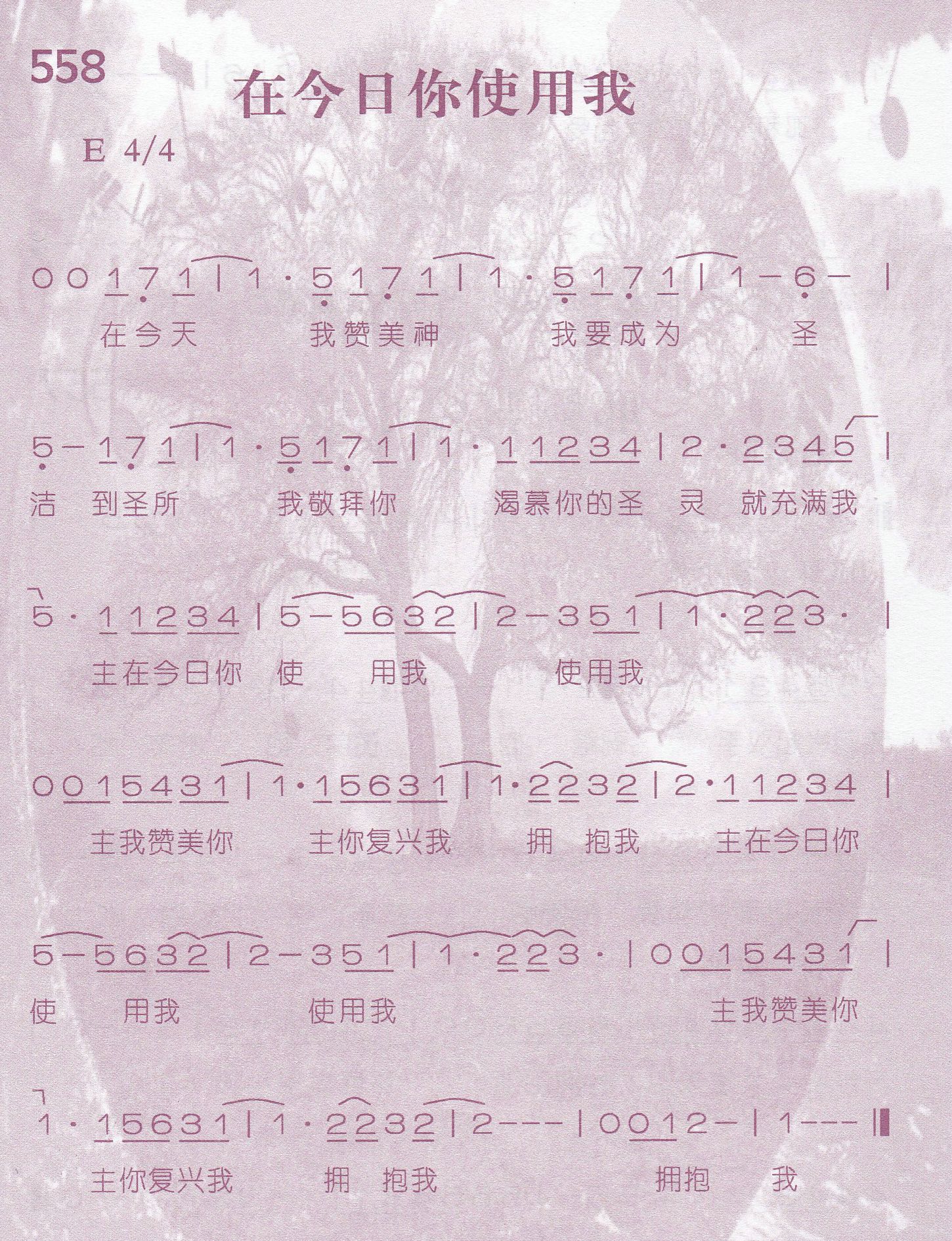 《在今日你使用我》