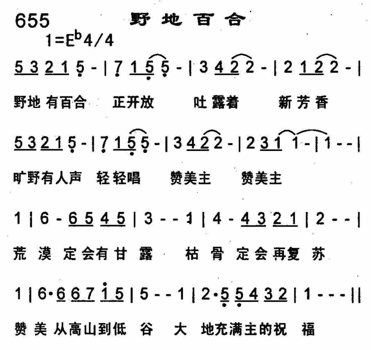 《第655首 -野地百合  》