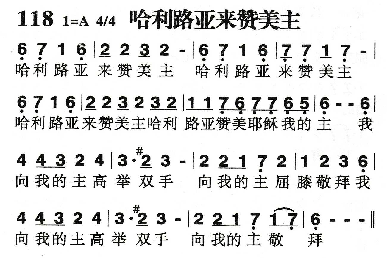 《哈利路亚来赞美主》