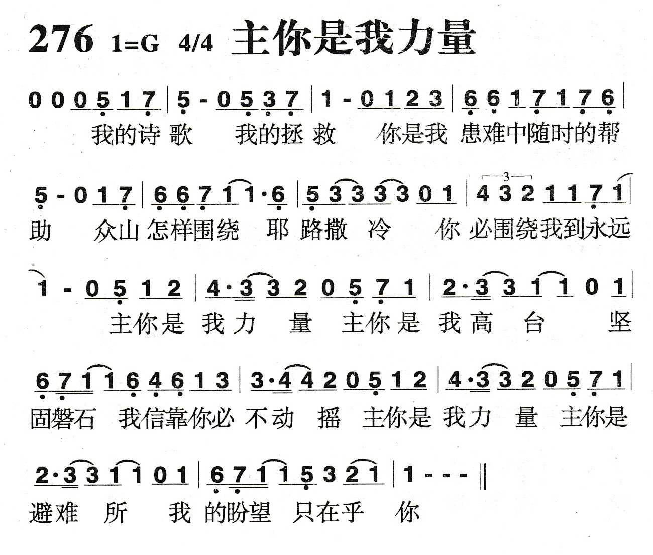 《主你是我力量》
