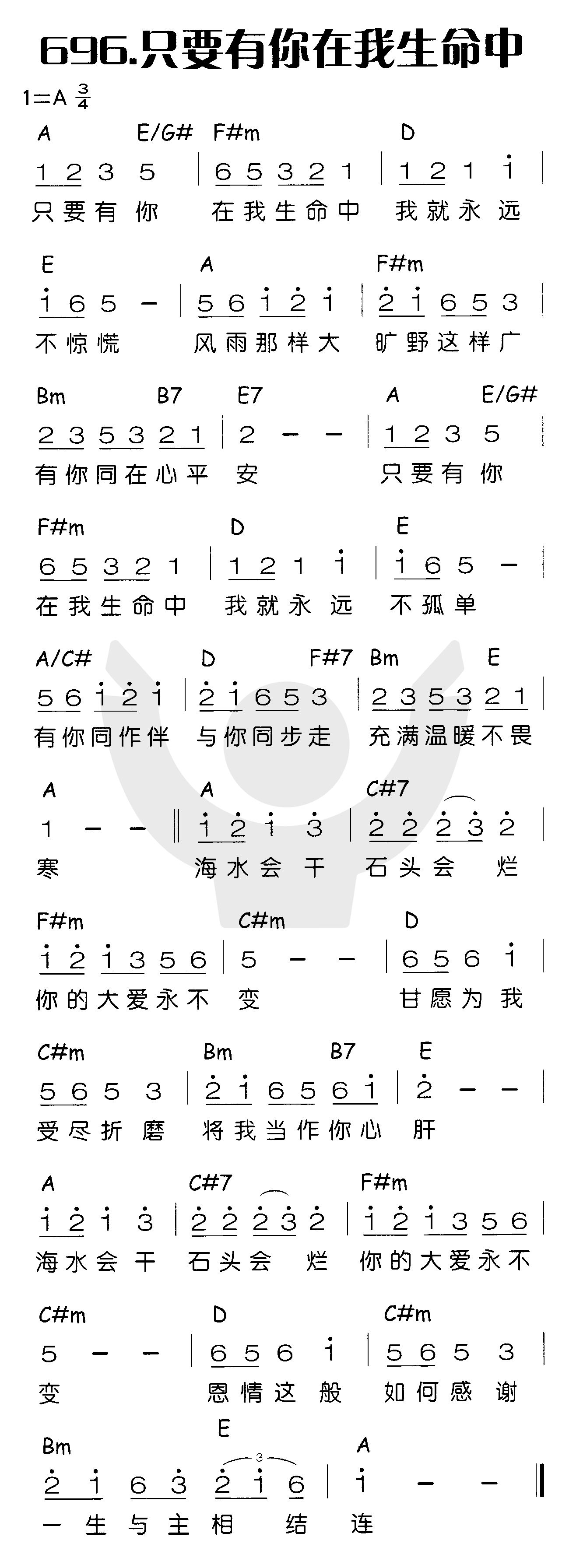 《只要有你在我生命中》