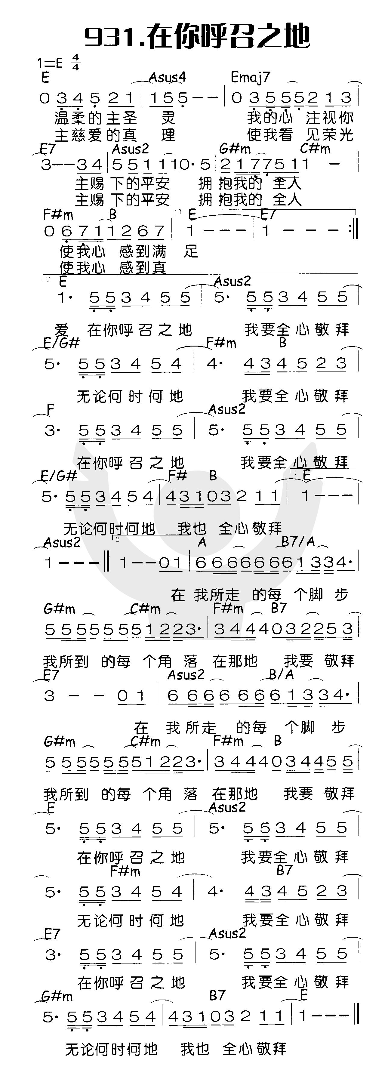 《在你呼召之地》