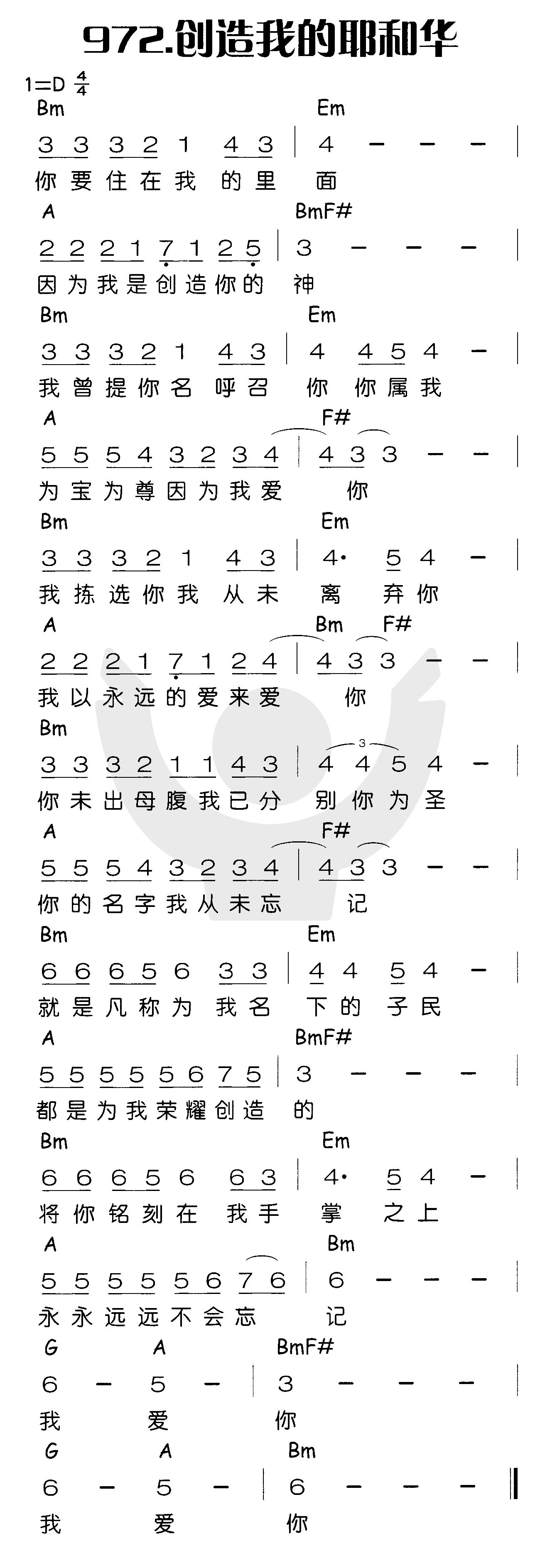 《创造我的耶和华》
