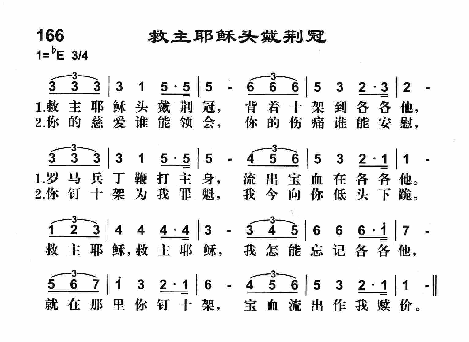 《救主耶稣头戴荆冠》