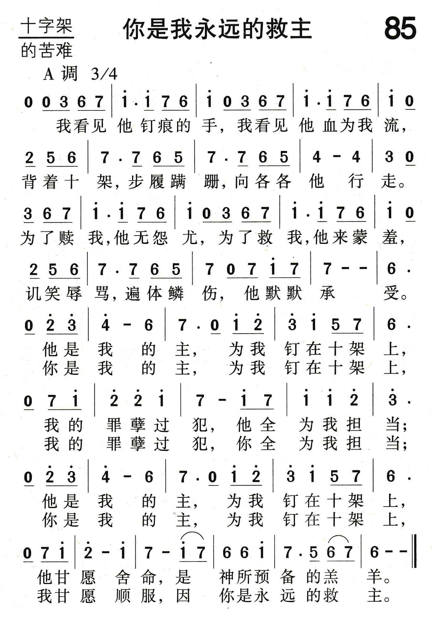 《你是我永远的救主》