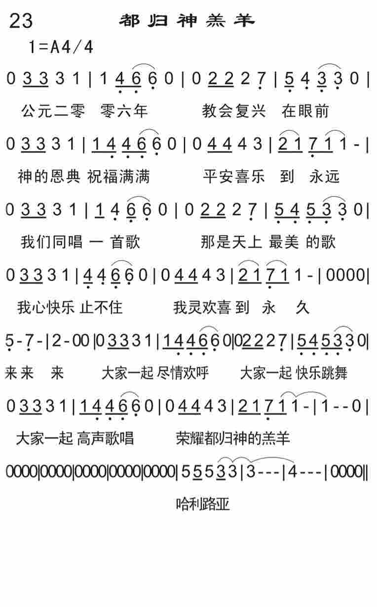 《都归神羔羊》