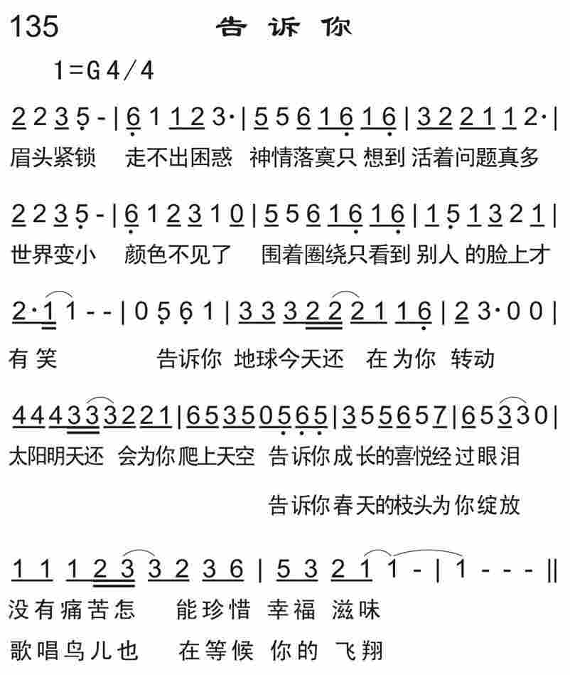 《告诉你》