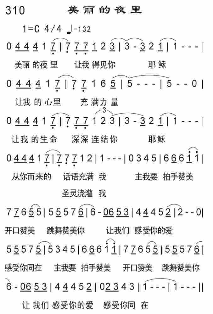 《美丽的夜里》