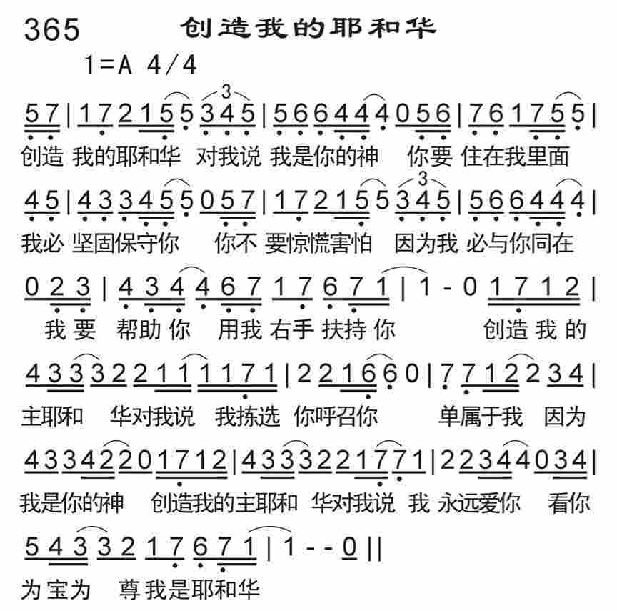 《创造我的耶和华》