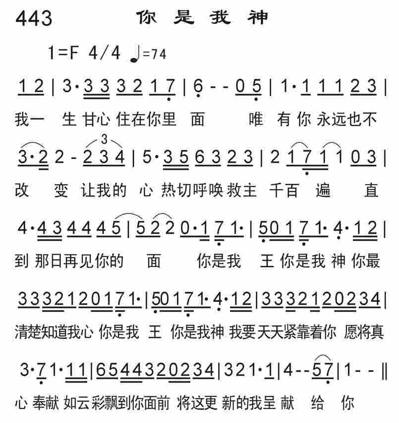 《你是我神》