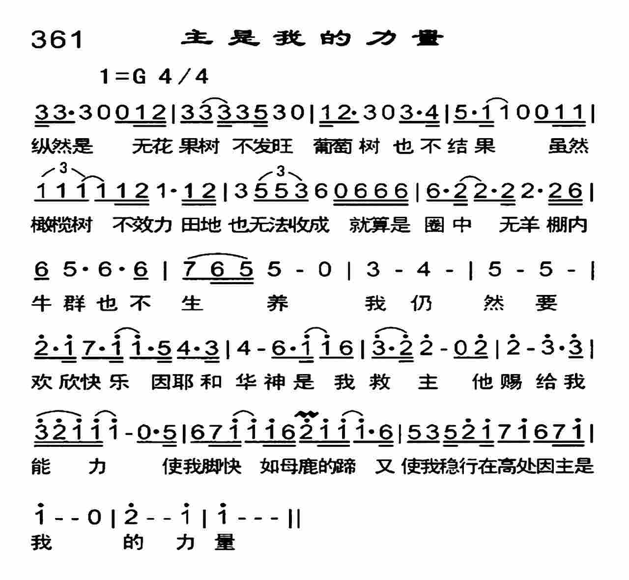 《主是我的力量》