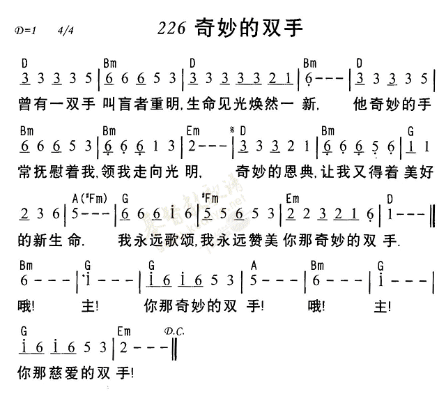 《第226首 - 奇妙的双手》