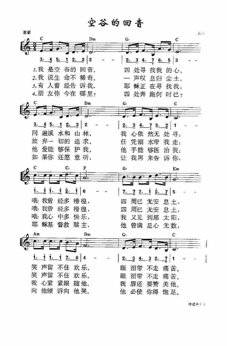 《第687首 - 空谷的回音》
