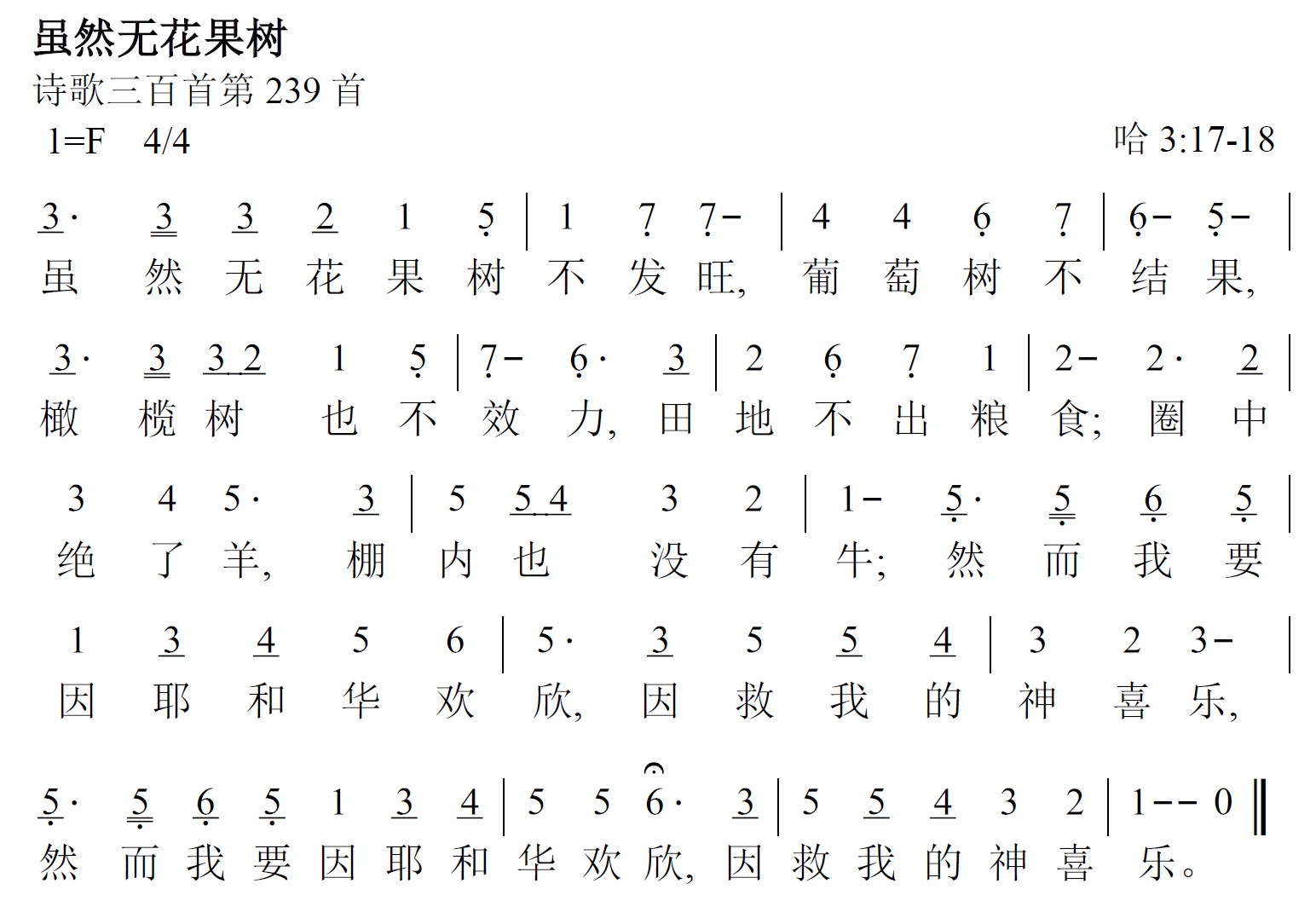 《第457首 - 虽然无花果树》