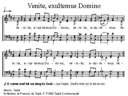 《Venite, exultemus Domino 官方五线谱》